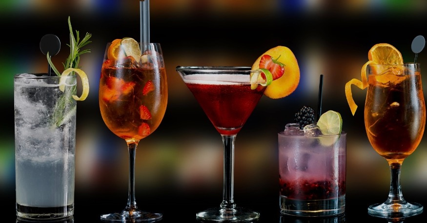 Five cocktail lineup